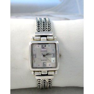 ECCLISSI 925 Sterling Silver Mother Of Pearl Face Multi Strand Quartz Watch